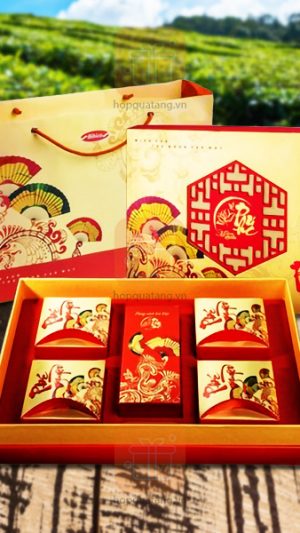 Hộp trung thu 4 bánh
