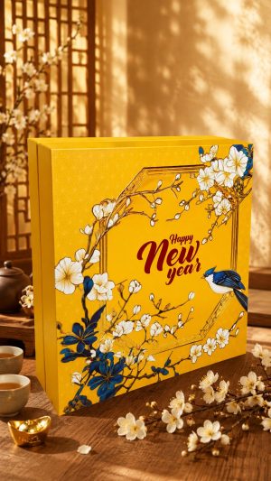 Hộp quà Tết chào xuân